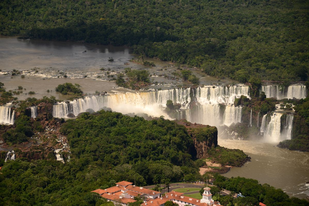 08 Argentinian Falls And Hotel Tropical Das Cataratas From Brazil Helicopter Tour To Iguazu Falls